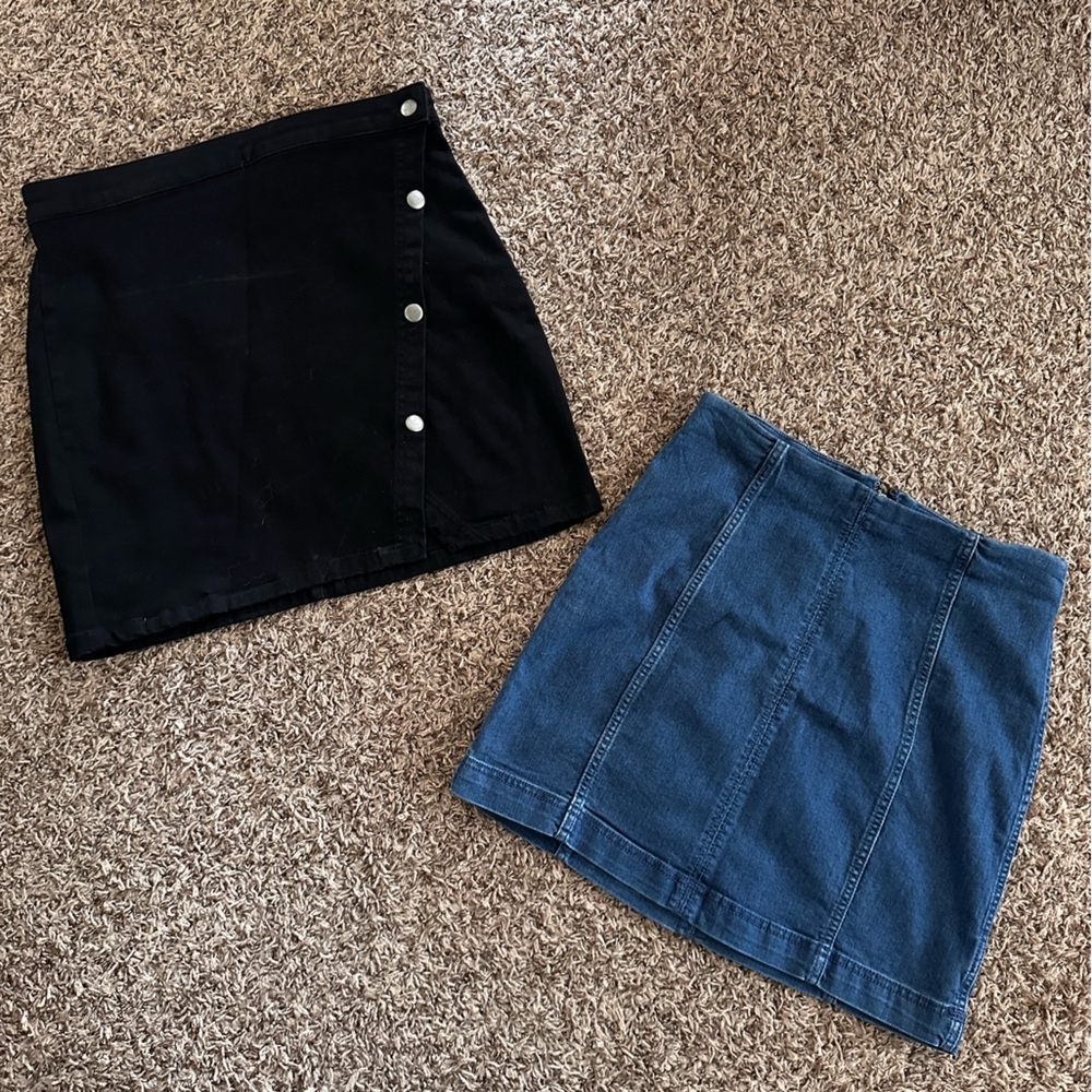 *TWO* Free People Skirts - size 10 - Picture 1 of 3